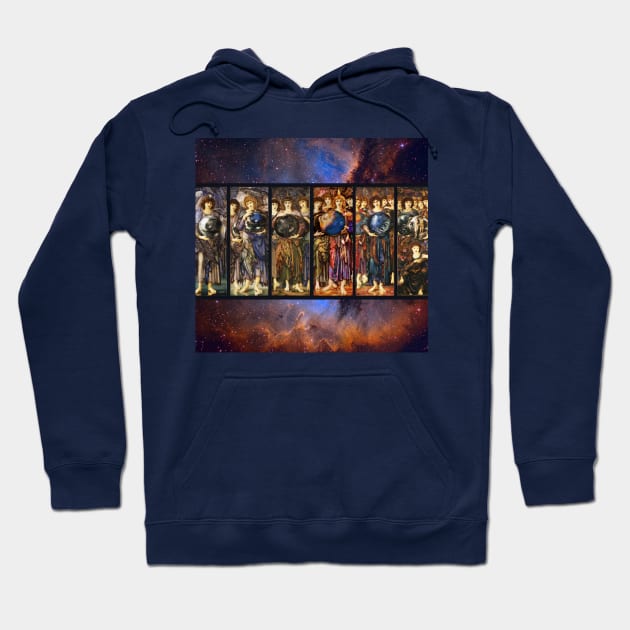 SIX DAYS OF CREATION ANGELS by Edward Burne Jones Hoodie by BulganLumini